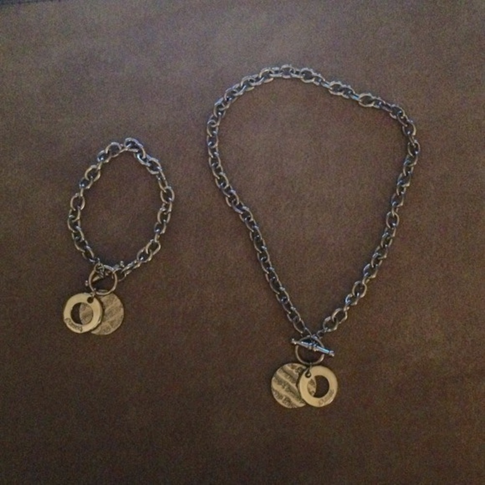Guess chain and bracelet set